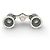 NEUF JUMELLES MONTRE ROLEX LUNETTES D'OPERA ACIER PALLADIE EMAIL VERT BINOCULARS