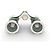 NEUF JUMELLES MONTRE ROLEX LUNETTES D'OPERA ACIER PALLADIE EMAIL VERT BINOCULARS - vue 7