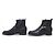 Hermès SCARPE HERMES FINLAND ANFIBI 42 IN PELLE NERA CON DOPPIE CINGHIE Nero - vista 2