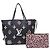 BORSA LOUIS VUITTON NEVERFULL MM WILD AT HEART MONOGRAM M45818 Nero