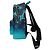 MCM Stark Ceramic Blue Gradation Palm Canvas Backpack - view 5