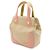 Timeless Borsa tote in tela Chanel Coco Mark Rosa Beige Verde - vista 2