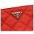 Bolsa de ombro 2 em 1 em nylon e couro com logo triangular da Prada Vermelho - vista 4