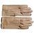 Lanvin Handschuhe aus echtem Peccary in Dunkelbeige Größe 6 ½ Taupe
