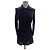 Chloé Spitzenkleid Schwarz und Navy Blau Größe 36 Marineblau
