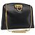 Salvatore Ferragamo Borsa a Spalla Gancini Chain in Pelle Nera Oro Auth 169084 Nero D'oro