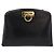 Salvatore Ferragamo Borsa a Spalla Gancini Chain in Pelle Nera Oro Auth 169084 Nero D'oro - vista 13