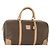 Céline Borsa Boston in tela Macadam CELINE in pelle PVC marrone oro Auth mr1830 D'oro