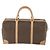 Céline Borsa Boston in tela Macadam CELINE in pelle PVC marrone oro Auth mr1830 D'oro - vista 2