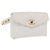 CHANEL Bauchtasche aus Lammleder Gold Weiß CC Auth bs33133 Golden