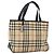 Burberry Borsa a mano in PVC con motivo Nova Check beige Auth BA10104