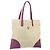PRADA Tote Bag aus Canvas Beige Silber Authentisch 170406