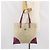 PRADA Tote Bag aus Canvas Beige Silber Authentisch 170406 - Ansicht 23