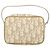 Christian Dior Trotter Canvas Romantic Pouch PVC Beige Silver Auth 168043 Silvery - view 2