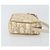 Christian Dior Trotter Canvas Romantic Pouch PVC Beige Silver Auth 168043 Silvery - view 3