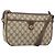 Borsa Sherry Line GG Supreme Web di GUCCI in PVC Beige e Oro 89 02 077 Auth 170107 D'oro