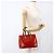 LOUIS VUITTON Monogram Vernis Reade PM Borsa a Mano Rossa M91088 LV Auth 169564 Rosso - vista 21