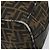 FENDI Borsa Vanity in Tela Zucca Nera Marrone Auth 168084 Nero - vista 15