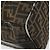 FENDI Borsa Vanity in Tela Zucca Nera Marrone Auth 168084 Nero - vista 16