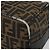 FENDI Borsa Vanity in Tela Zucca Nera Marrone Auth 168084 Nero - vista 8
