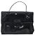 PRADA Borsa a Mano Pelle Lucida Nera Auth 170277 Nero - vista 13