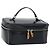 GUCCI Vanity Hand Bag Patent leather Black Silver 032 1956 0150 Auth 170292 Silvery