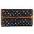 LOUIS VUITTON Monogram Multicolor Porte Tresor Wallet Black M92658 Auth 169654 - view 13