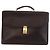 Borsa da lavoro in pelle marrone e oro Gianni Versace Auth bs33178 D'oro - vista 13