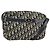 Borsa a Spalla in Tela Trotter Christian Dior Blu Navy Oro Auth 170261 D'oro