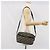 Borsa a Spalla in Tela Trotter Christian Dior Blu Navy Oro Auth 170261 D'oro - vista 20
