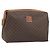 Céline Borsa Clutch in Tela Macadam CELINE PVC Marrone Oro Auth 170470 D'oro