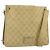 Borsa a Spalla GG Canvas Gucci Beige Oro 91762 Auth 167912 D'oro