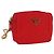 PRADA Pochette a Spalla Nylon Rossa Oro Auth 169188 Rosso D'oro