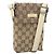 Borsa a Spalla GG Canvas Gucci Beige Argento 145865 Auth 171368