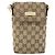 Borsa a Spalla GG Canvas Gucci Beige Argento 145865 Auth 171368 - vista 13