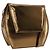 BALLY Borsa a Spalla in Pelle Oro Auth BA10280