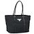 Prada Tote Bag aus schwarzem Nylon mit Silber authentisch 170131