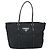 Prada Tote Bag aus schwarzem Nylon mit Silber authentisch 170131 - Ansicht 13