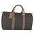 Alfred Dunhill Bolso Boston Dunhill PVC Marrón Dorado Auth 165102