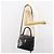 Borsa a mano LOEWE in pelle 2 in 1 nera e oro Auth gh1661 Nero D'oro - vista 25
