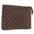 LOUIS VUITTON Poche Toilette 26 Damier Ebene N47543 Auth LV 164696