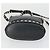 Borsa a mano in pelle Valentino 2 in 1 Nero Oro Auth BA10121 D'oro - vista 5