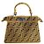 Sac à main Fendi Picaboo mini jaune en tissu
