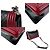Borsa a spalla Boy di Chanel Nero Rosso - vista 4