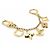 Portachiavi Fleur de Monogram Louis Vuitton Beige D'oro Bianco sporco