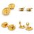 Orecchini a clip in metallo dorato Chanel Coco Mark D'oro - vista 3