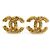 Orecchini a clip in metallo dorato Chanel Coco Mark D'oro