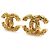 Orecchini a clip in metallo dorato Chanel Coco Mark D'oro - vista 2