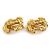 Orecchini a clip in metallo dorato Chanel Coco Mark D'oro - vista 3