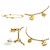 Céline Bracciale in oro con charm per donne Celine D'oro - vista 3
